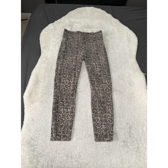 SPANX Pants - SPANX Animal Print Jean-ish Ankle Leggings Taupe Snakeskin Women Medium 20018R